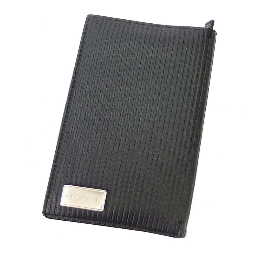 BVLGARI wallet Mirerige PVC �~ leather Authentic used